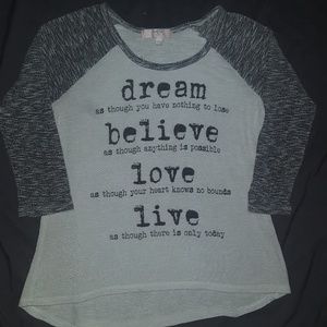 MoaMoa - Girls 3/4 sleeve top